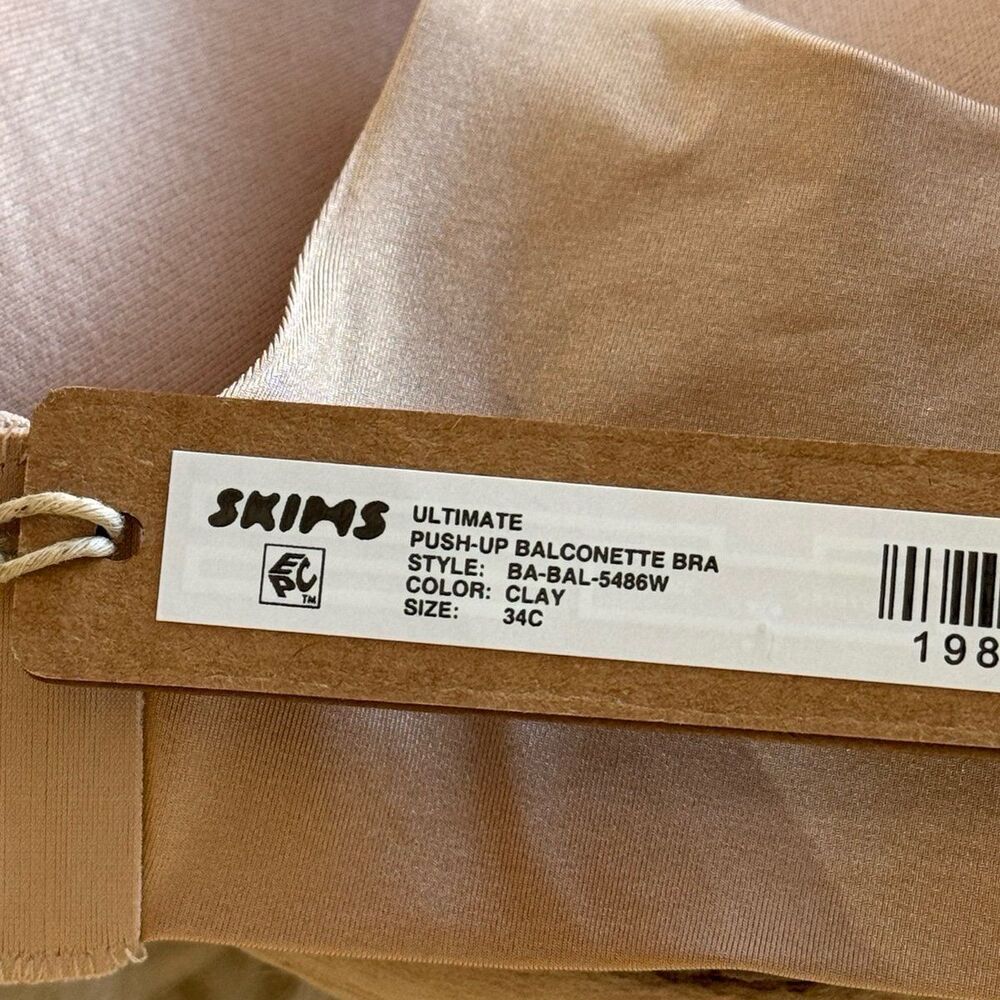 Skims Ultimate Balconette Push Up Bra Clay Size 34C (willing to trade for 34B) - Picture 6 of 6